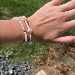 Sparkling Pearls Beaded Bracelets
